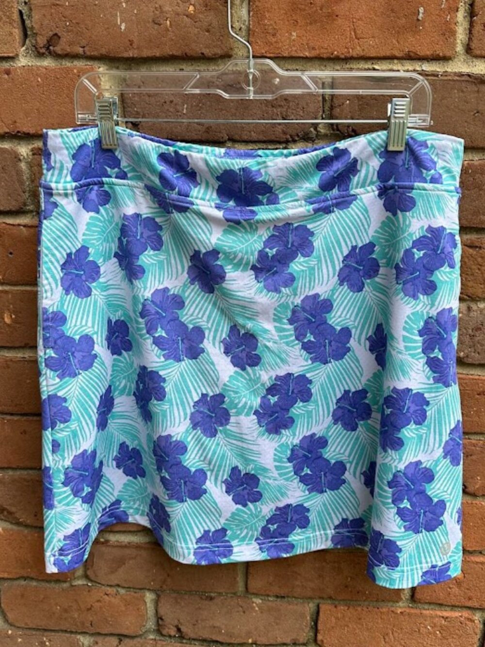 Bette & Court Skort Teal & Purple Size L